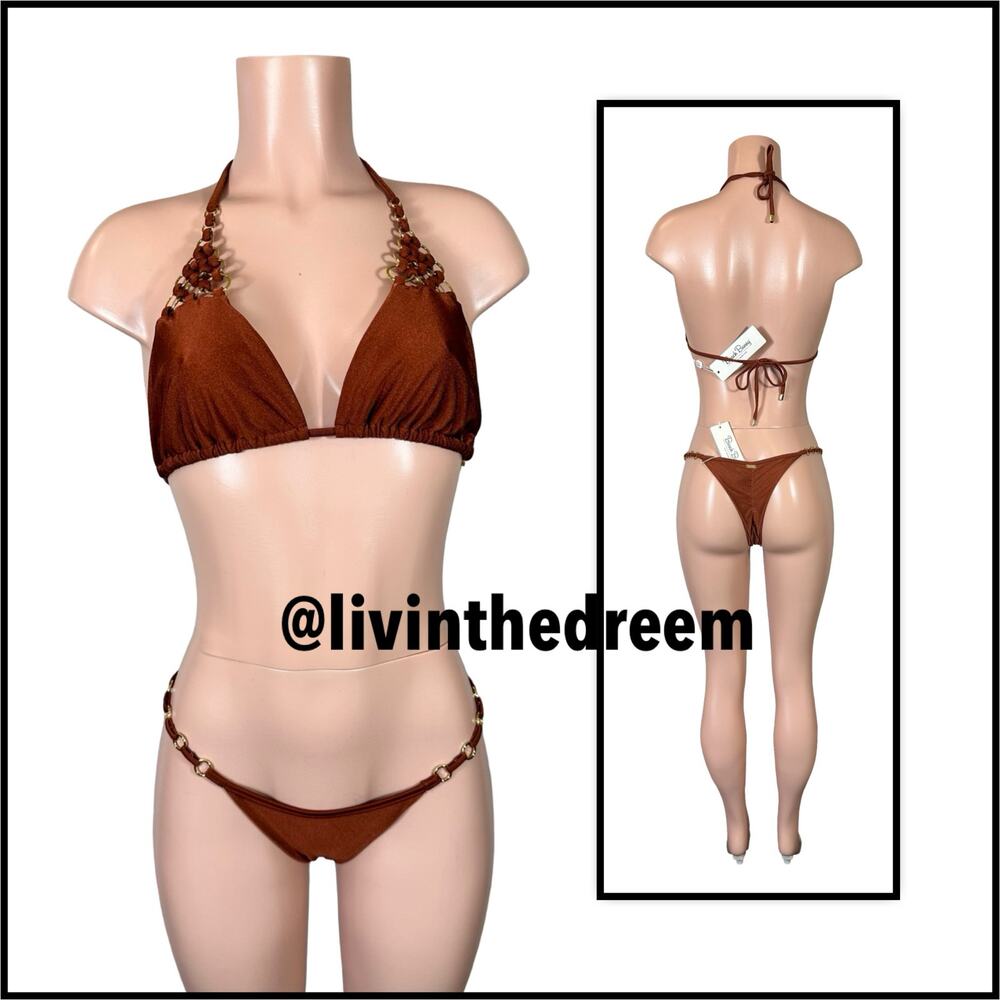 Beach Bunny Ireland Tri Top & Tango Bottoms L Set $220